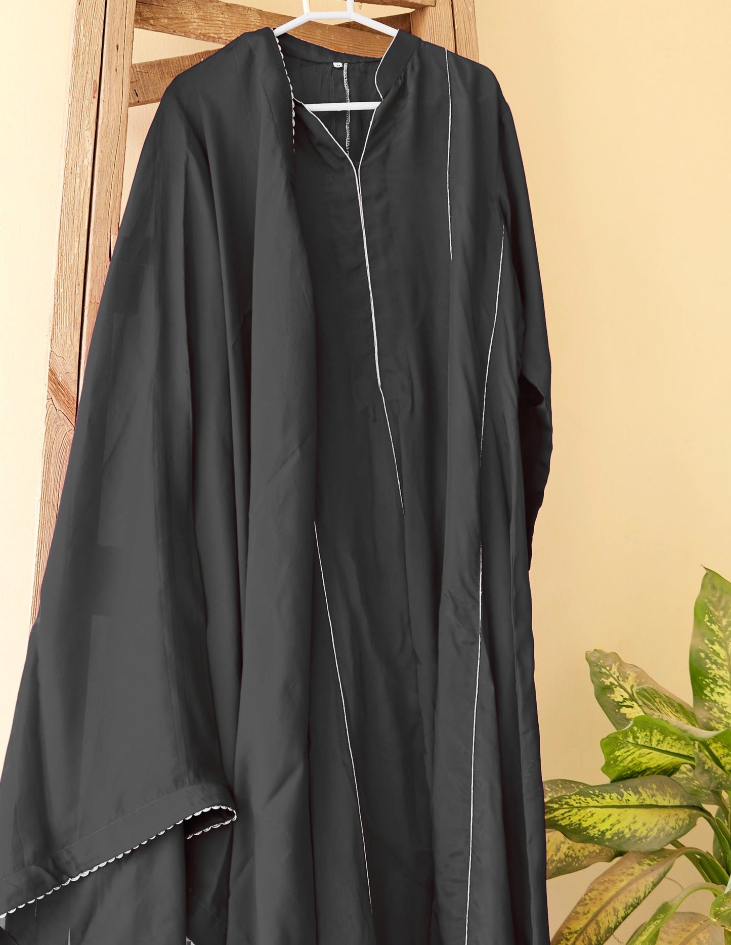 Jet Black Silk Maxi - 1pc
