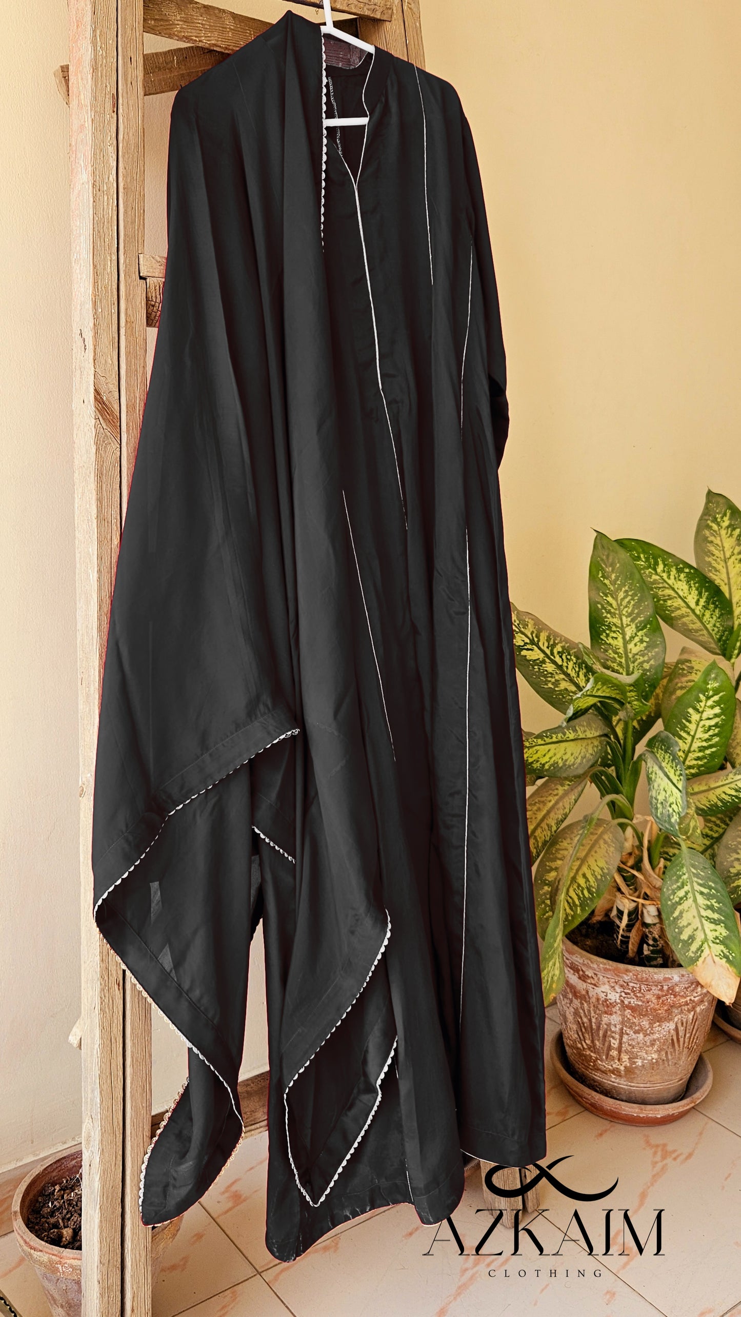 Jet Black Silk Maxi - 1pc