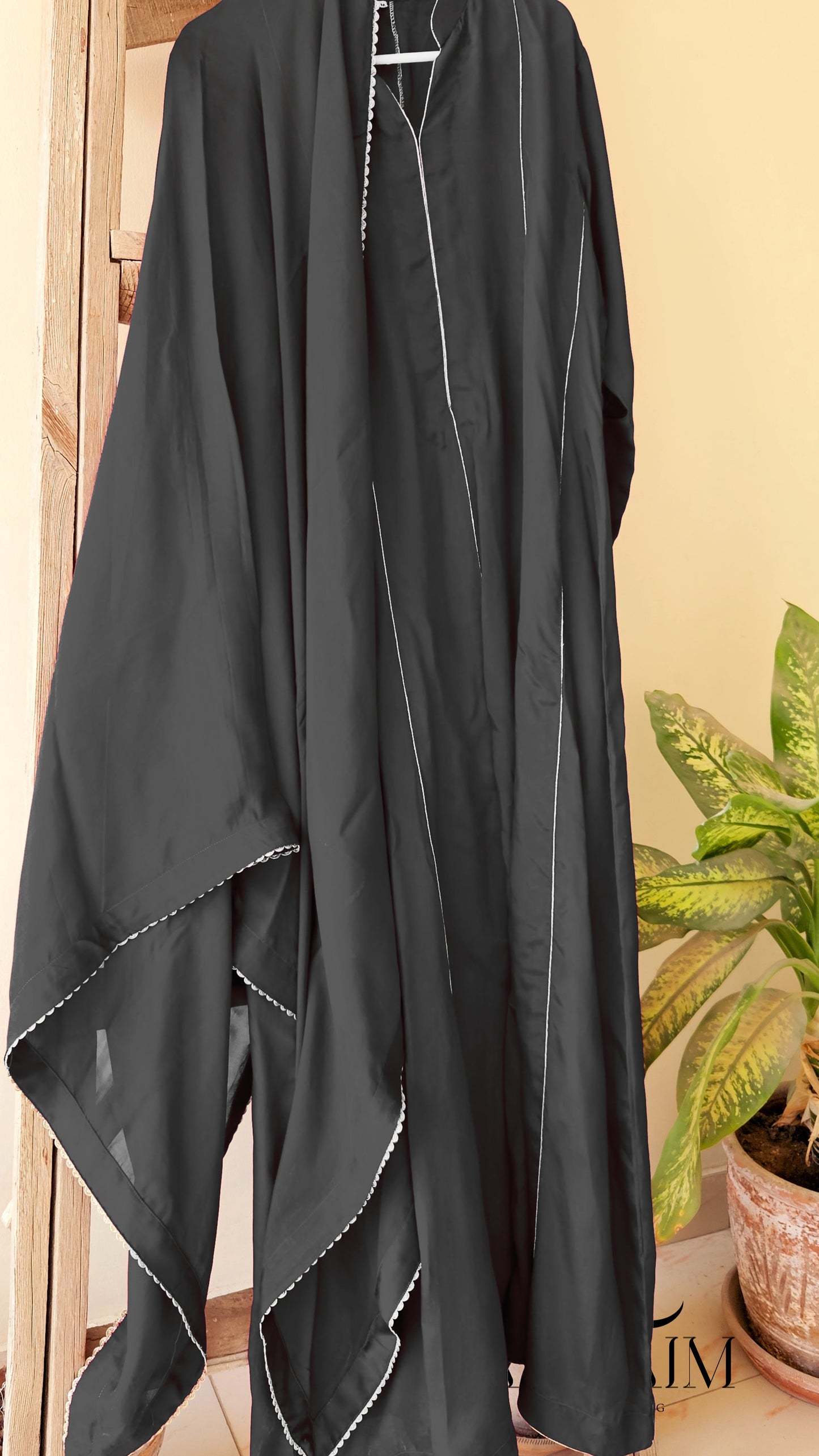 Jet Black Silk Maxi - 1pc