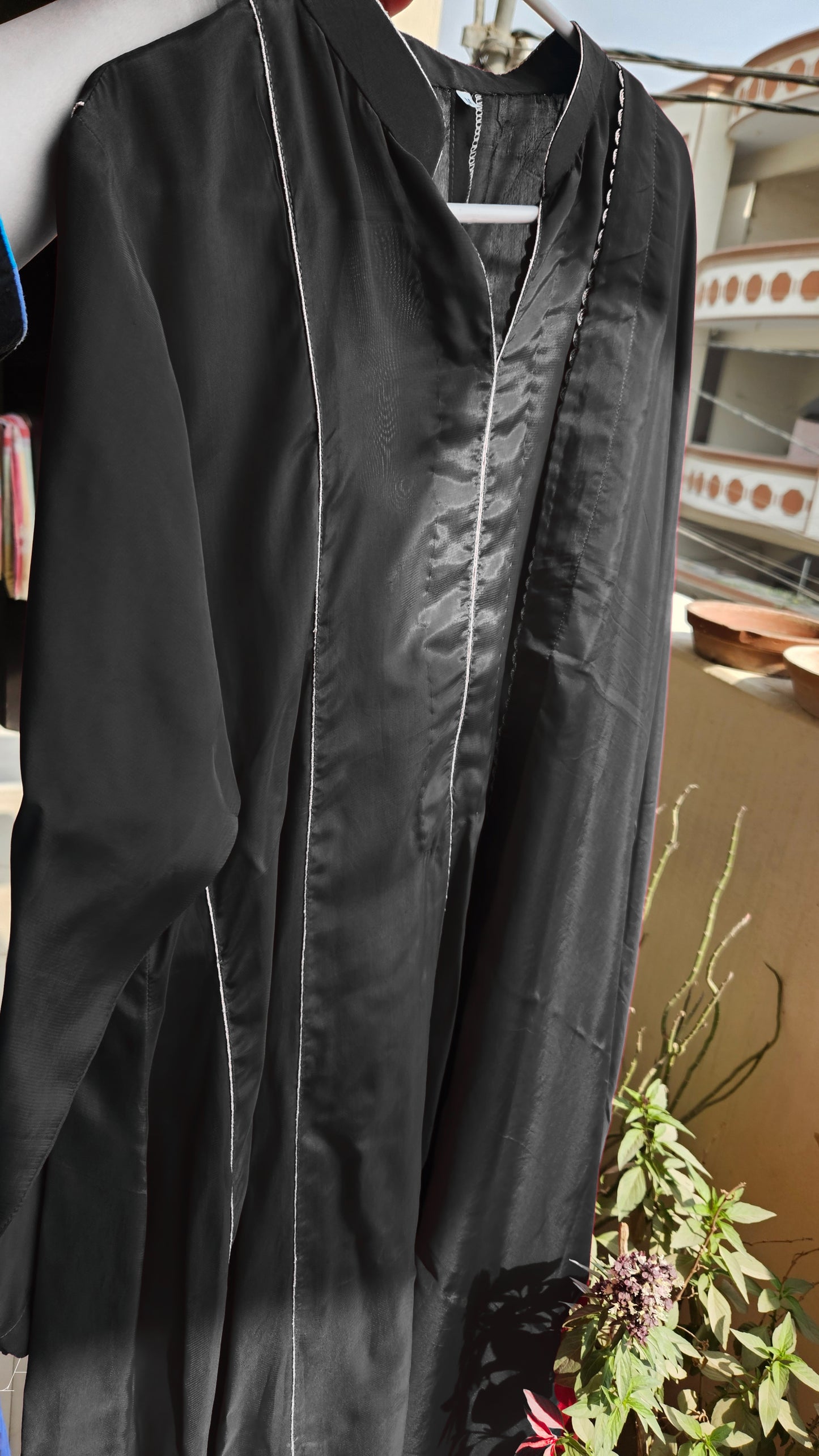 Jet Black Silk Maxi - 1pc