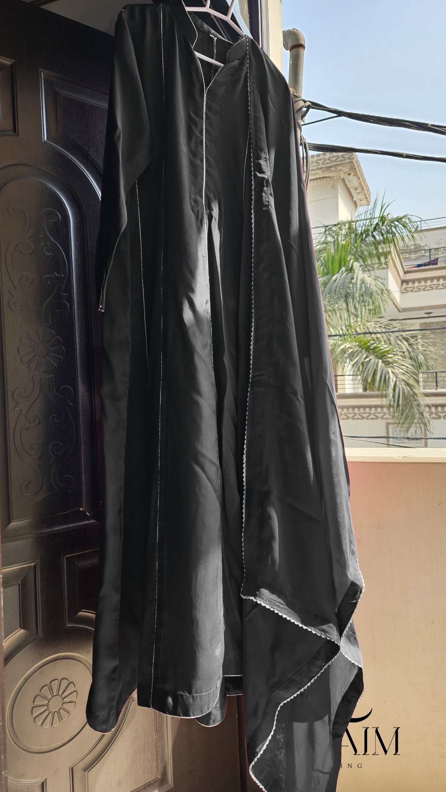 Jet Black Silk Maxi - 1pc